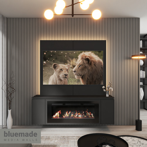 1600mm media wall furniture - wall,