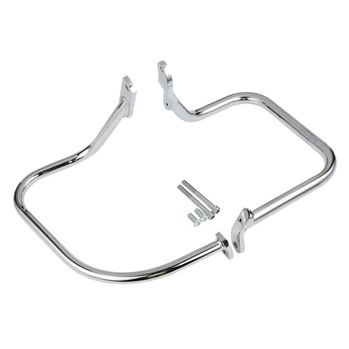 Chrome rear saddlebag guard - chrome,
