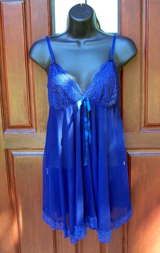 Nightie babydoll cobalt - babydoll, xl