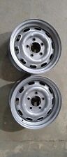 A pair of used steel wheels 6J x 15 ,KPZ made ,both dated 87 for Porsche 911/912