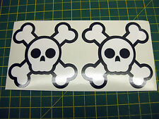  2 SKULL & CROSSBONE STICKERS
