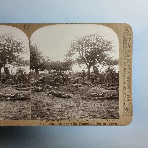 Ww1 military stereoview c1916 - ww1,