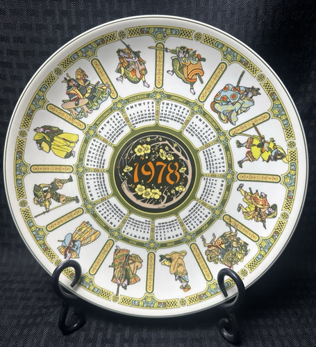 Wedgwood calendar plate 1978 - wedgwood,