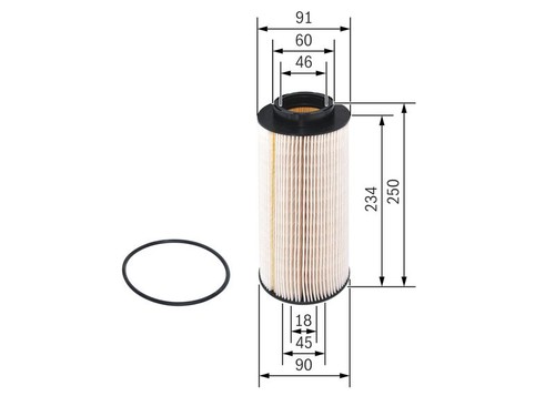 Bosch f026402031 fuel filter - f026402031,