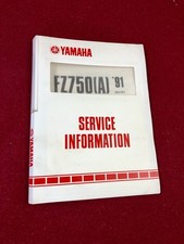 GENUINE YAMAHA FZ FZ750 SERVICE INFORMATION MANUAL 