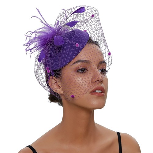 Womens felt fascinator - felt,