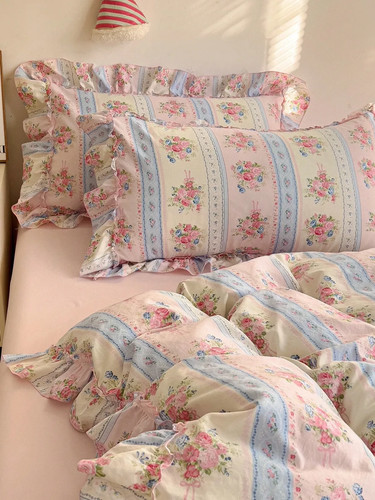 4pcs floral lace bedding set - 4pcs,