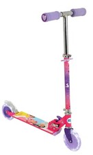 DISNEY PRINCESS Kids Scooter Girls Pink Folding Inline 2 Light Up Wheels Age 5+