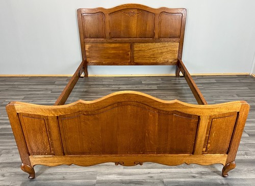 Double bed antique - bed, french