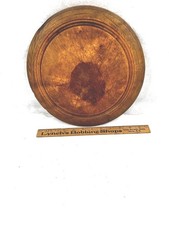 antique bread board wood round