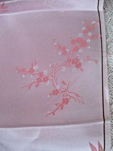 Chinese brocade fabric blossom - chinese,