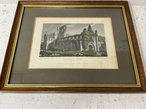 1829 engraving kirkstall - engraving,