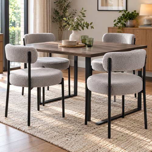 Dining chairs set grey - chairs,