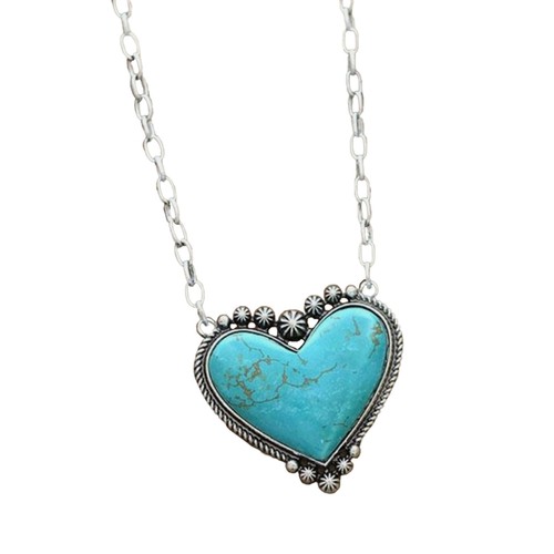 Bohemian turquoise love heart - bohemian,