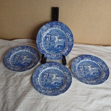 4 x Spode Blue Italian Side