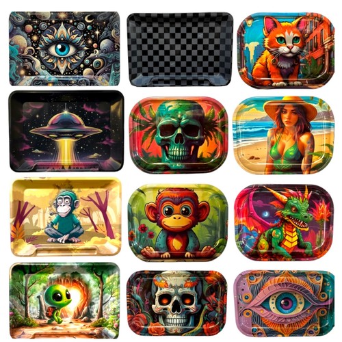 Metal tray durable - tray, printed