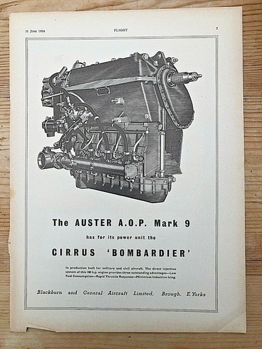 1954 aircraft advert - 1954,