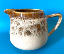 Vintage Foster's Pottery Redruth Cornwall, Cornish Pottery Brown Honeycomb Jug