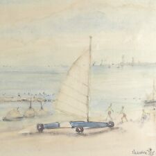 Watercolor On Paper The Sand