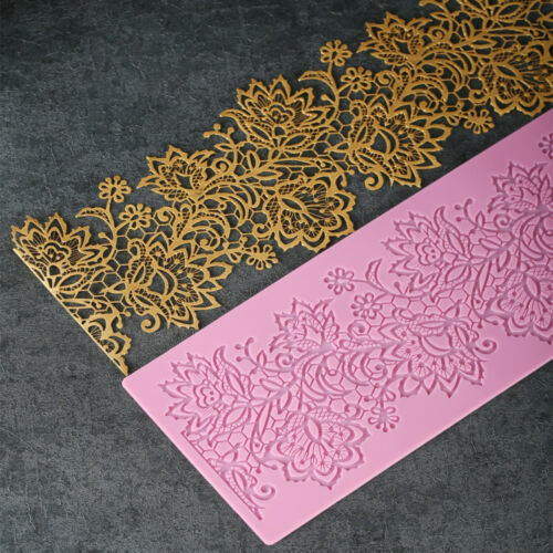 Flower lace border - lace, silicone
