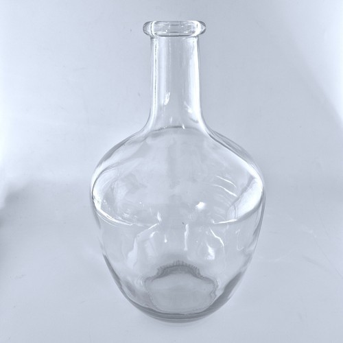 Large bottle vase clear - clear, glass