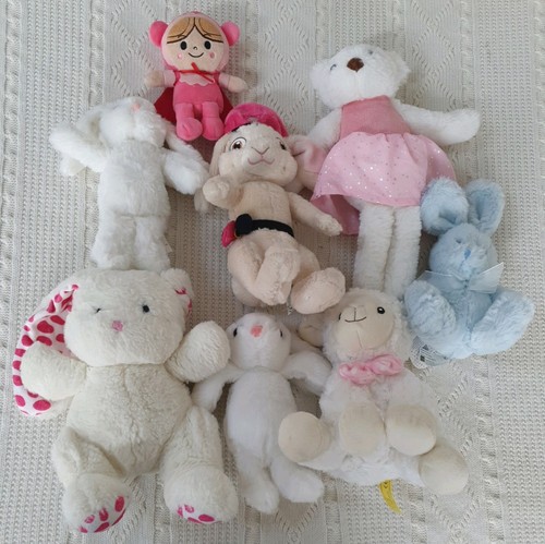 Bundle soft toys bunny - 8, bear