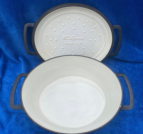 Vintage large black casserole - vintage,