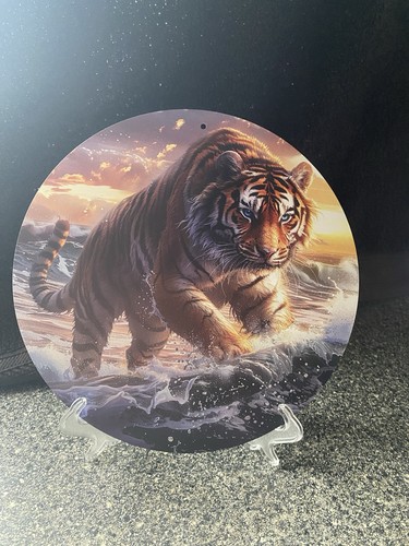 Tiger metal plate sign plaque - metal, plate/sign/plaque