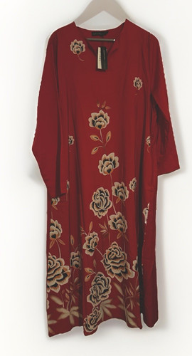 Zanzea red floral embroidered - zanzea,