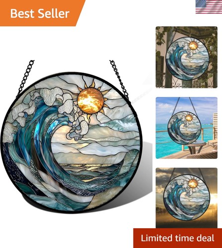 Stained glass window hanging - glass,