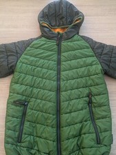 Jack Wolfskin Boys Kids Coat Jacket Size 140cm Age 9-10 Green & Orange Padded