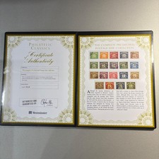 Westminster Collection - Postage Dues in Folder with Westminster Certificate