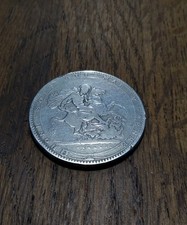 1819 George III Silver Crown- LIX edge - Grade aF