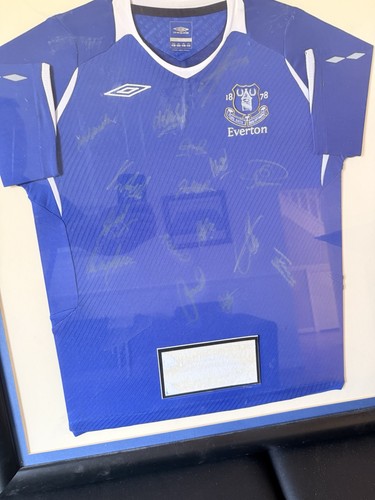 Everton signed shirt - everton,
