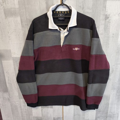Guinness fleece rugby shirt - guinness,