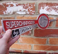 Supercharged By Judson sign Garage Sign cast aluminium vw old speed VAC029