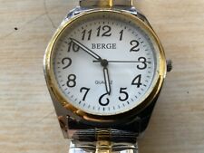 BN BERGE Mens Easy To Read Two Tone Watch & Strap.