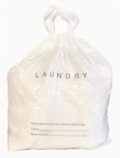 WELCOME Hotel Laundry Bags - 18x19 + 4G - Tear Tape Tie Closure Case of 1000