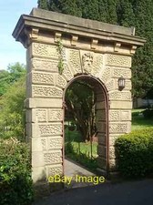 Stone arch in garden of Purbeck House Stone arch originally ere c2017