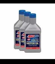 Amsoil 20W50 Premium Protection Fully Synthetic Engine Oil - 3 US Quarts (2.83L)