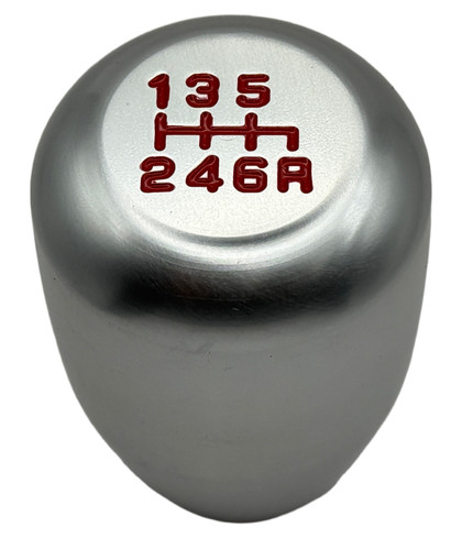 Silver red gear shift - knob, for