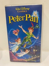 Walt Disney Classics Peter Pan VHS Video Cassette