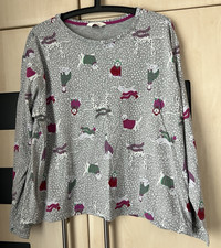 Marks & Spencer Christmas Dog Print Pyjamas Size  L 16 - 18.  Good Condition