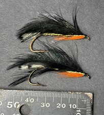 Pair Of Vintage Salmon Flies For Fly Fishing Ref#S