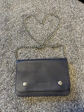 Longchamp Pebble Leather Blue