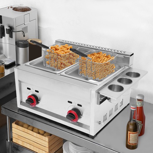 Countertop gas deep fryer - countertop,
