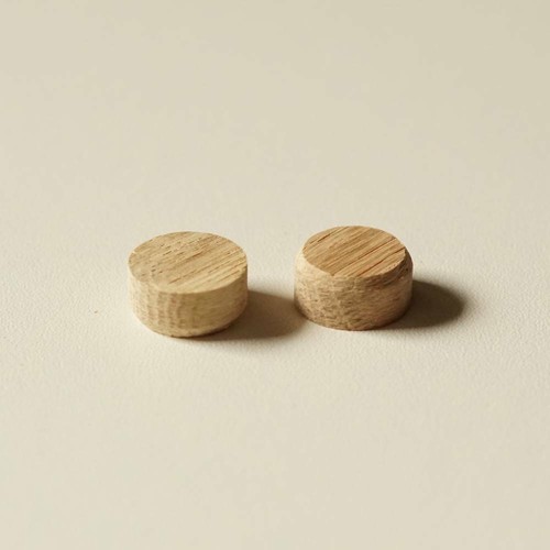 15mm hole real oak - oak, side