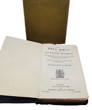 Holy Bible Collins Selfridge & Co. Ltd London & Boxed Colour Maps Vintage 1930s