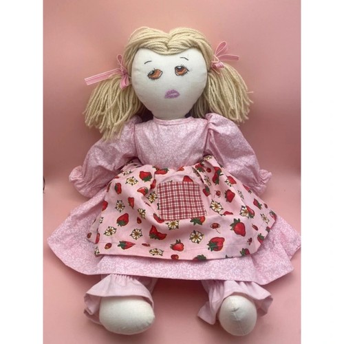 Large vintage pink strawberry - large,