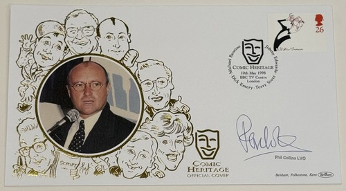 Phil collins signed comic - signed,